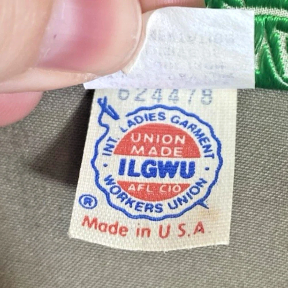 ILGWU Vintage Shirt Dress Patty O'Neil Belted Size 9/10 70s Western Cowgirl Boho - Picture 9 of 11